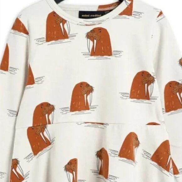 Mini Rodini Walrus Dress - NWT! Size 2-3Y - Picture 2 of 3
